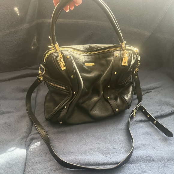 Rebecca Minkoff black leather Regan Satchel - Picture 5 of 8